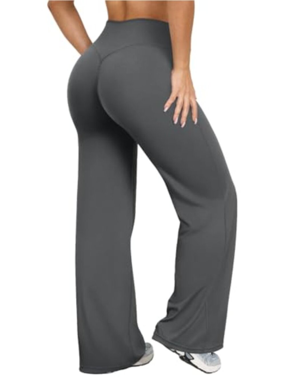 High Waisted Wide Leg Yoga Pants, Tummy Control Lounge Stretch Sweatpants